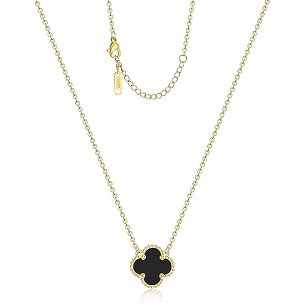 AIPPK Clover Pendant Necklace for Women 18K Gold Plated Four Leaf Clover Necklace Lucky Simple Necklace Jewelry Gifts for Women