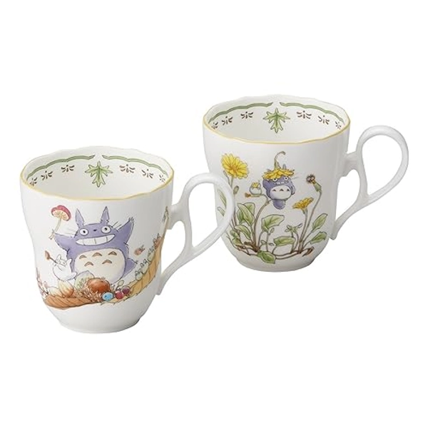 Noritake X Studio Ghibli Neighbor Totoro Pair Mug Cup TP97855/4924-37 - 06:マグカップ(ペア) - 09: D type & E type
