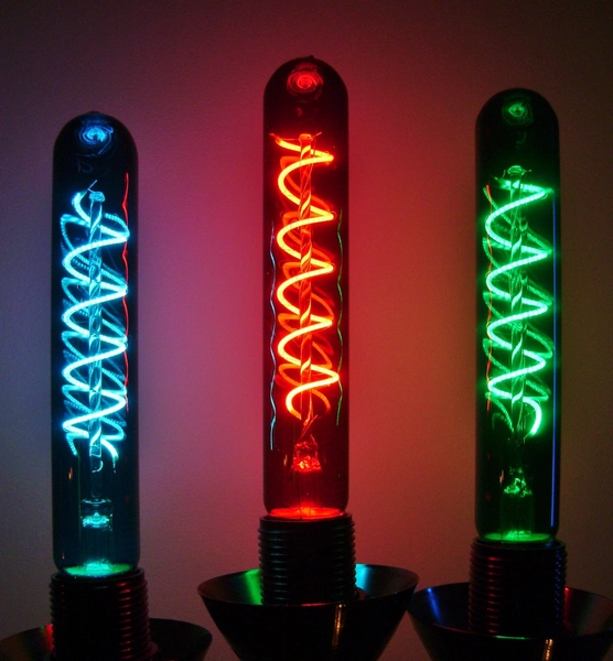 Light Bulbs - T30 LED "Spiral Tube" Antique Style Light Bulbs