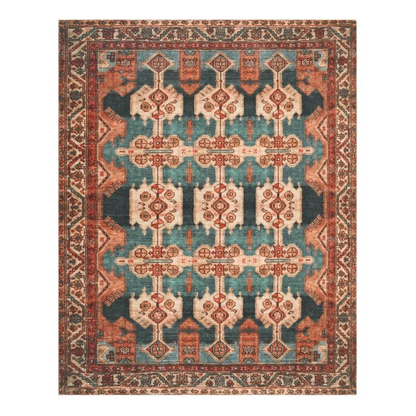 6' x 9' Zara Coral Persian Style Area Rug