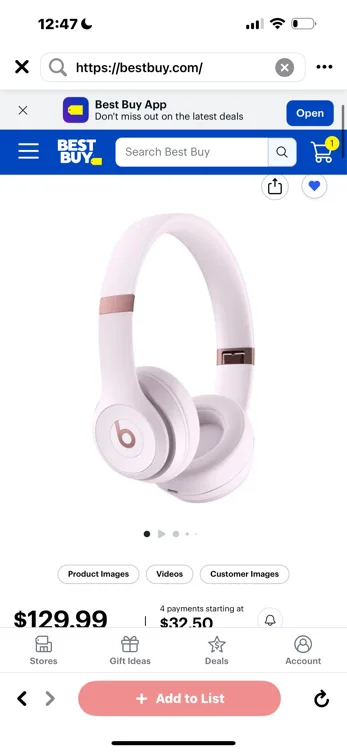 Beats - Solo 4 True Wireless On-Ear Headphones - Cloud Pink