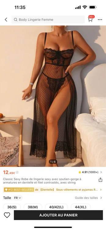 nuissette noir SHEIN