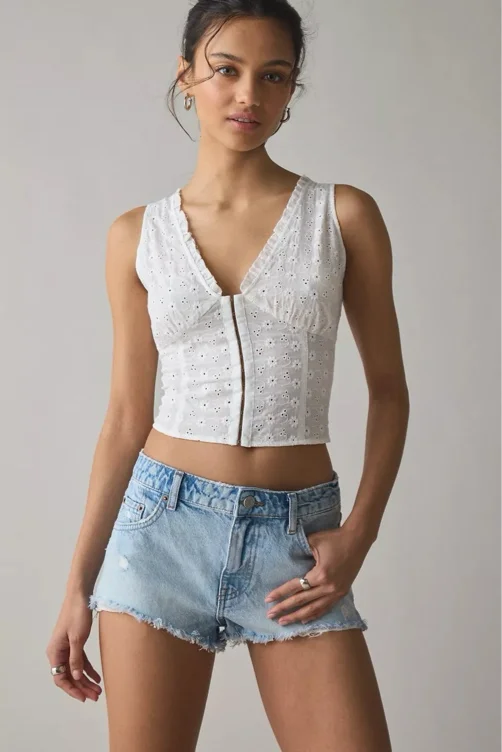 BDG Georgie Denim Cutoff Short