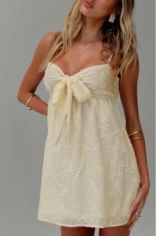 Granno Mini Dress Lemon | US 0 / Lemon