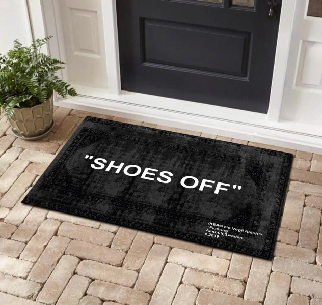 Welcome Mat, shoes off written mat,sneakerhead mat,Door mat,outdoor mat,door entrance mat,durable mat,personalized mats,Area Mats,