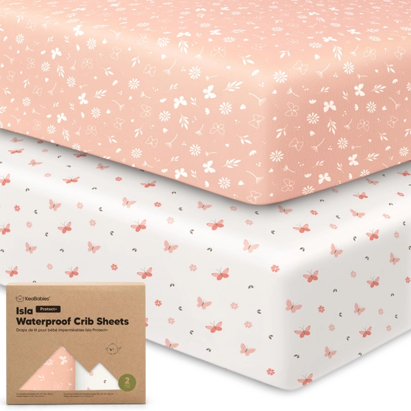 Waterproof Bamboo Crib Sheets 60 x 120 cm