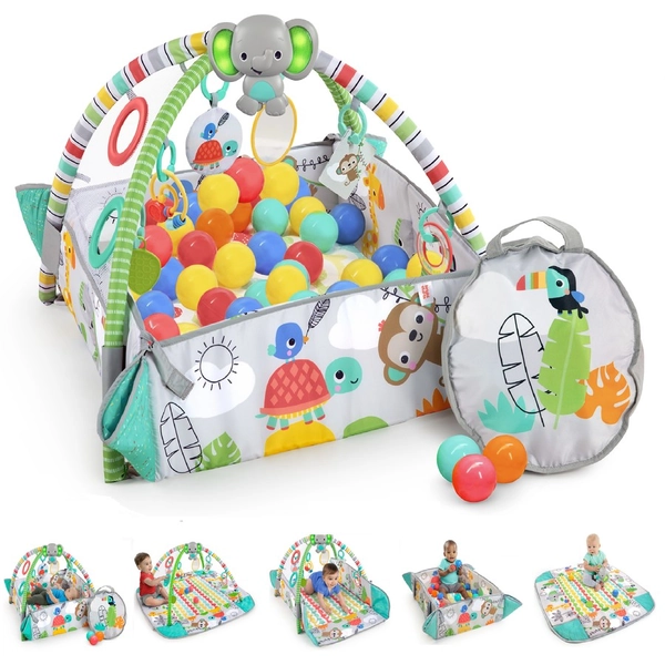 Bright Starts 5-in-1 Your Way Ball Play Activity Gym &amp; Ball Pit - Totally Tropical