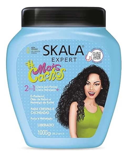 SKALA Mais Cachos for hair type 3ABC - 2 IN 1 Conditioning Treatment Cream & Cream To Comb 35.2oz - 35.2 Ounce (Pack of 1)