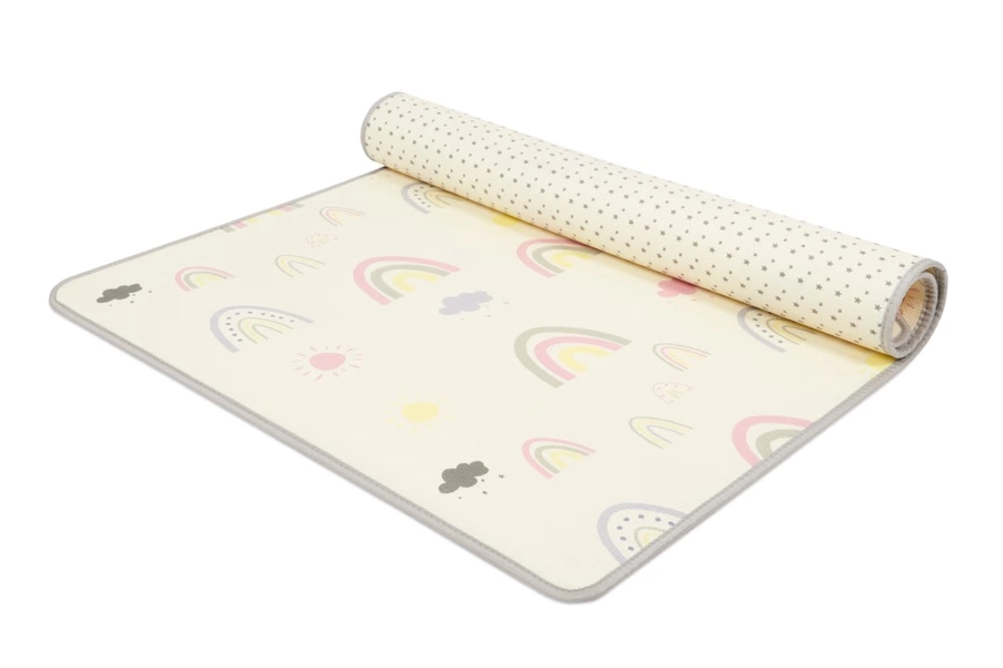 4Baby Playmat Rainbows 120Cm X 180Cm | Mats | Baby Bunting AU