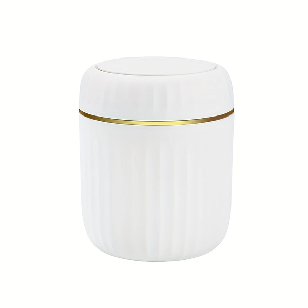 1pc Mini Desktop Trash Can, Simple and Generous Home Office Rubbish Bucket for Bedroom, Livingroom, and Countertop