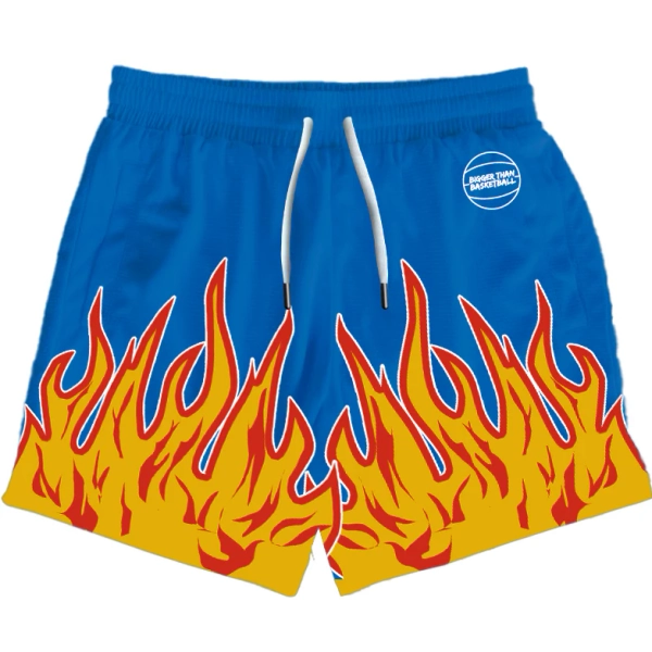 Flame - Shorts - Blue | Youth Small