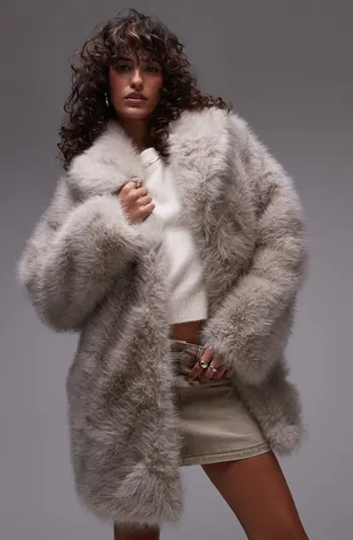 Topshop Faux Fur Coat | Nordstrom