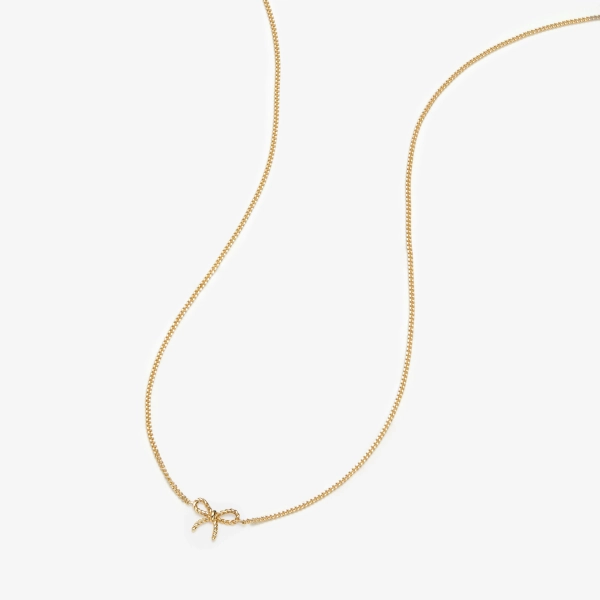 Atticus micro bow necklace | Default Title