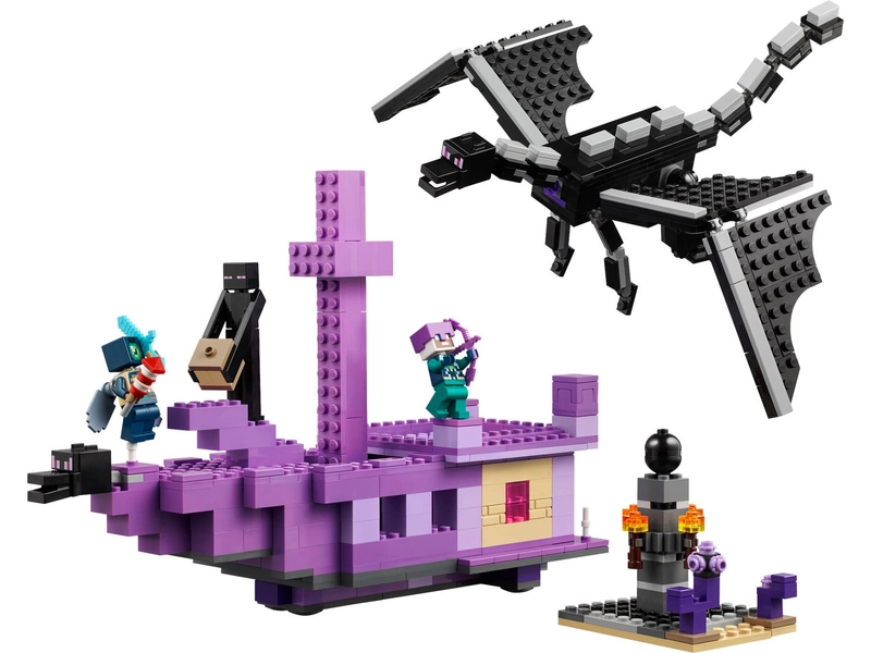 The Ender Dragon and End Ship 21264 | Minecraft® | Buy online at the Official LEGO® Shop US 