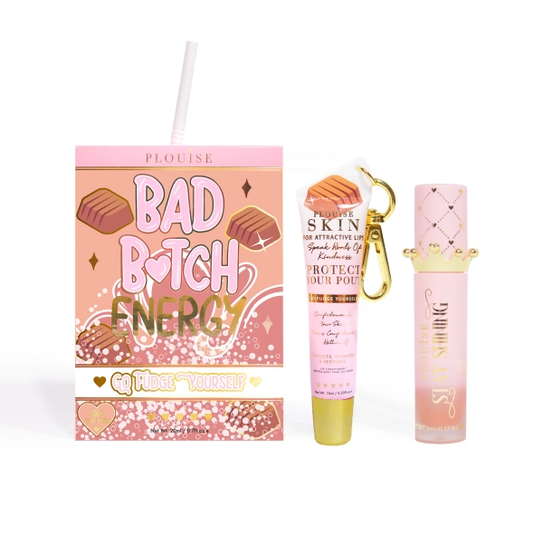 P.Louise Bad Bitch Energy Lip Duo | Fudge