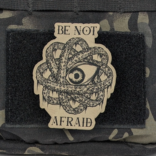 Biblically Accurate Angel Morale Patch, Be Not Afraid Morale Patch, Occult Patch Tactical Hat, Hook and Loop Patch, Plate Carrier Patch