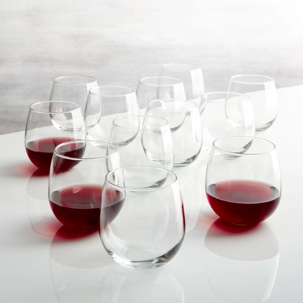 Aspen 17-Oz. Stemless Red Wine Glasses, Set of 12 + Reviews | Crate & Barrel