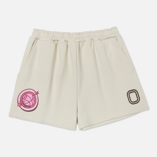 Women's I Love Basketball Sweat Shorts | S / Bone
