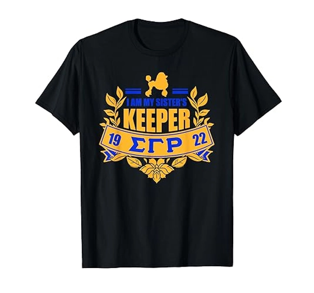 Sigma Gamma Rho Sorority Paraphernalia, I'm My Sister Keeper T-Shirt - Women's Plus - Heather Blue - 6X