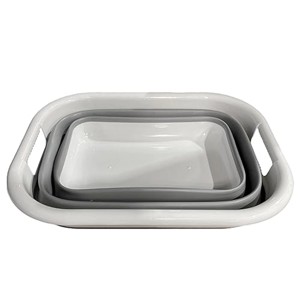 Southern Homewares Collapsible Laundry Basket, Space-Saving, Lightweight, Space-Saving & Durable, Perfect for Home and Travel, Rectangle