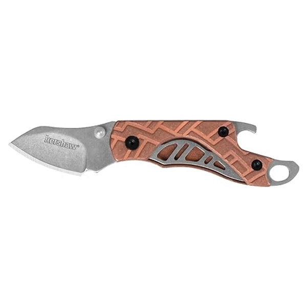 Kershaw Cinder Copper 1025CU Mini Coltello de Tasca Pieghevole Rame con Apribottiglie