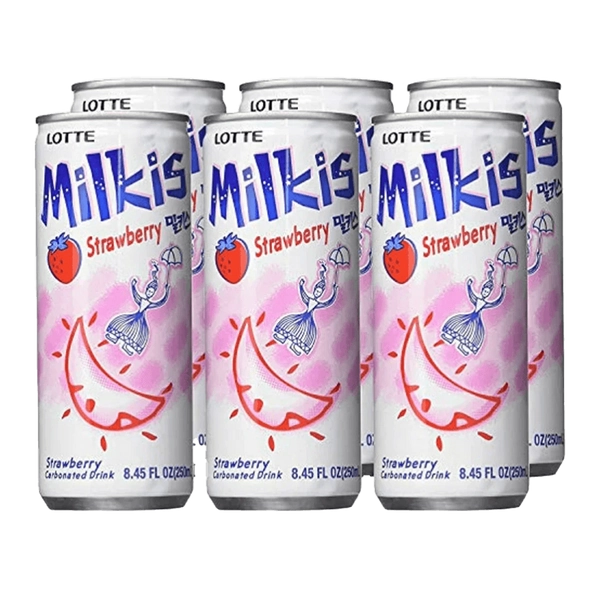 Milkis Strawberry 6 PK 50.70 FL OZ (1500 ML)