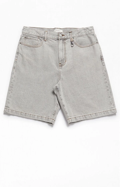 Gray Baggy Denim Shorts