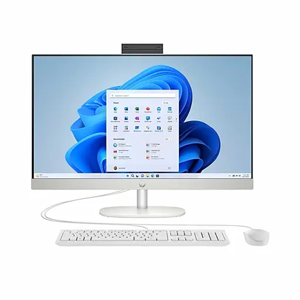 HP 27" All-in-One Desktop Computer, Intel Core i5-1335U, 8GB RAM, 265GB SSD, Mouse, Keyboard & Webcam Included, Windows 11