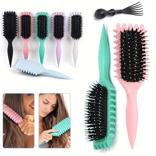 Curl Defining Brush - 1pc Curly Hair Brush for Combing And Shaping Men's And Women's Hair