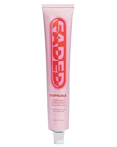 Topicals Faded Brightening and Clearing Serum | Reduces Discoloration Post-Blemish Marks Scars Spots Contains Kojic Acid Niacinamide Dermatologist-tested Vegan Cruelty-Free Fl Oz - 1.7 Fl Oz (Pack of 1)