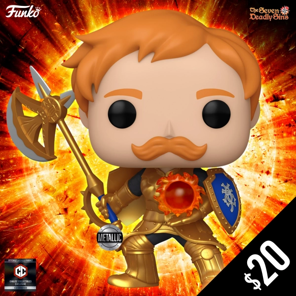 Funko Pop! Chalice Exclusive: The Seven Deadly Sins: Escanor #1346 (Metallic) | Default Title