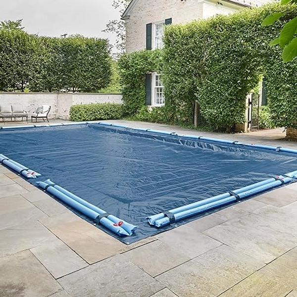 Doheny’s Commercial-Grade Winter Pool Cover for Inground Pool | Featuring Exclusive Tear Resistant Weave | The Best Winter Covers for Le$$! (20' x 40', Solid - 10 Yr.) - 20' x 40' - Solid - 10 Yr.