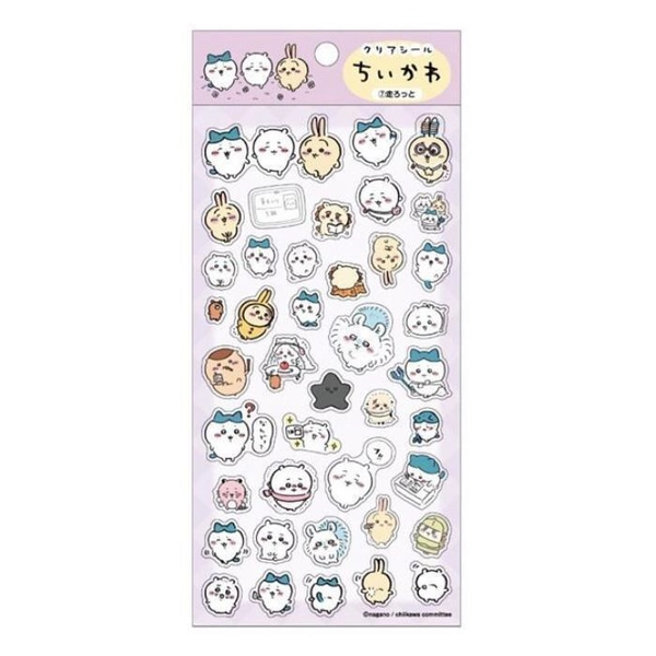 Chiikawa Clear Sticker Sheet “Runrotto” 7 Deco Character Japan