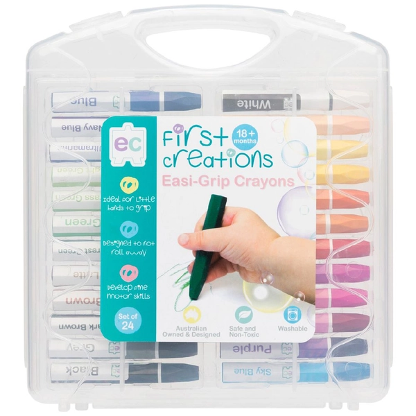 First Creations Easi-Grip Crayons 24 Pack