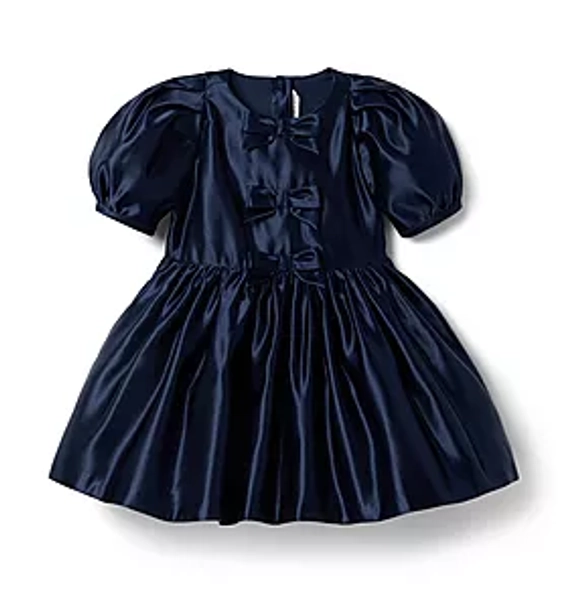 Girl Mauve Rose Satin Pleated Dress by Janie and Jack