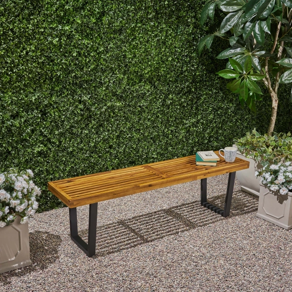 Union Rustic Yager Wooden Picnic Bench | Wayfair