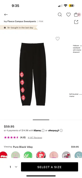 Ivy Fleece Campus Sweatpants