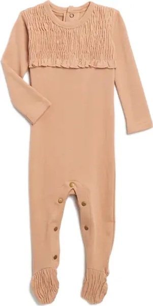 L'ovedbaby Organic Cotton Smocked Footie | Nordstromrack