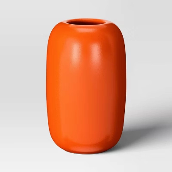 Ceramic Pill Vase Orange - Room Essentials™