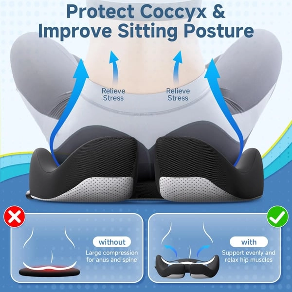 🎁LAST DAY 49％ OFF🎁Ergonomic Memory Foam Seat Cushion