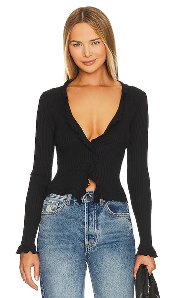 Sweet Serenade Ruffle Cardigan