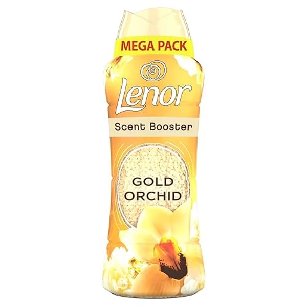 Lenor In-Wash Wäscheduft Booster Perlen, 570 g, Gold Orchidee, ein Schub der Frische für bis zu 12 Wochen Lagerung - Goldene Orchidee