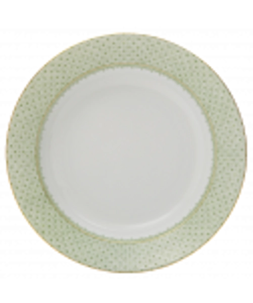 APPLE GREEN LACE RIM SOUP PLATE
