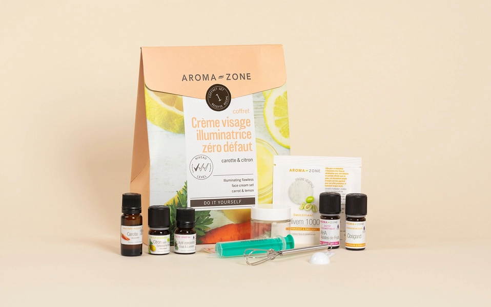Kit cosmétique maison Crème visage illuminatrice Zéro défaut