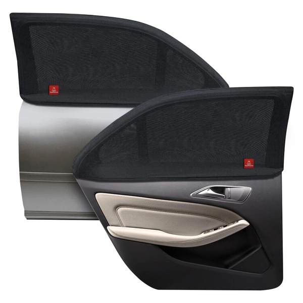 Royal Rascals Car Window Shade x2, Car Sun Shades to Protect Babies & Children, Car Baby Essentials, 40+ UV Sun Protection, Full Window Covers, Car Shades to Fit Most Car Windows, Sun Shade for Baby