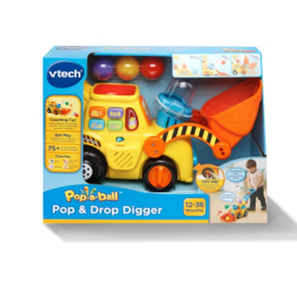 VTech Pop-a-Balls Push & Pop Bulldozer