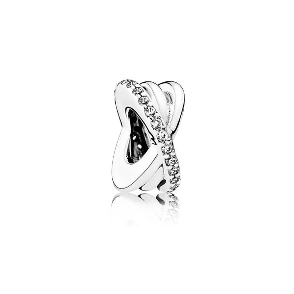 Pandora Galaxy Spacer, Clear Cubic Zirconia