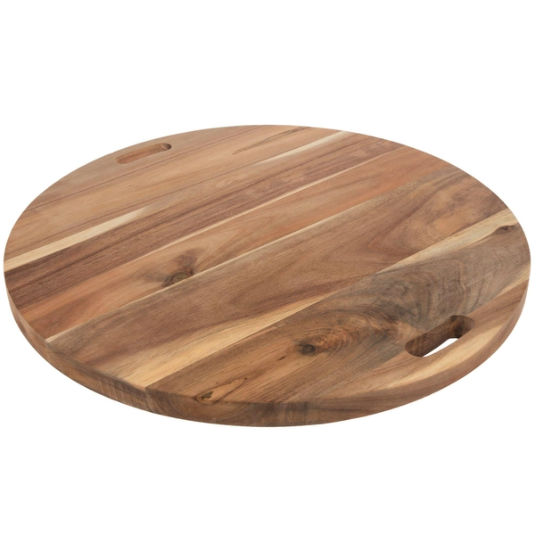 Large Round Acacia Wood Cutting Board