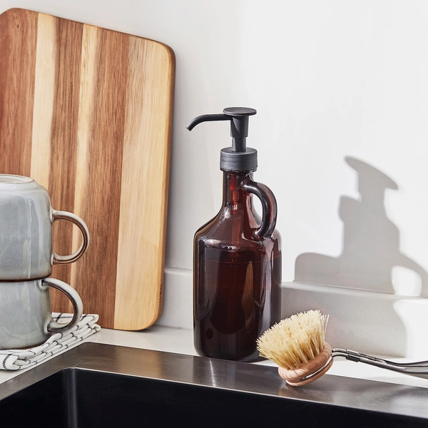 VÄLVÅRDAD Soap dispenser - brown
