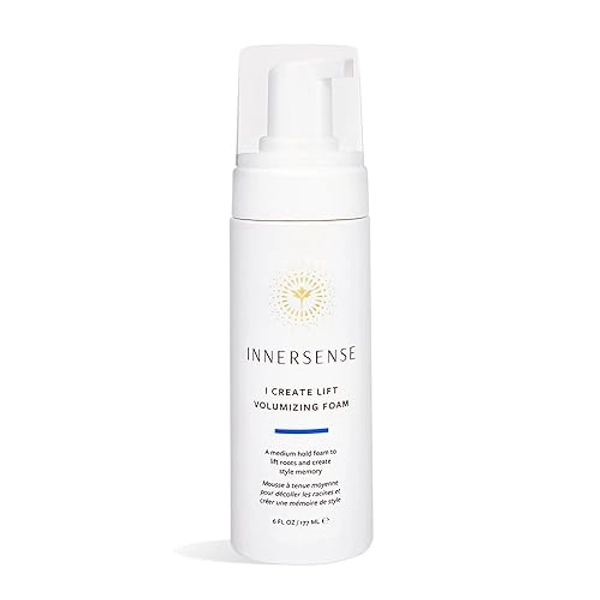 INNERSENSE Organic Beauty - Natural I Create Lift Volumizing Foam | Non-Toxic, Cruelty-Free, Clean Haircare (NEW Packaging, 6 fl oz | 177 ml) - 6 Ounce (Pack of 1)
